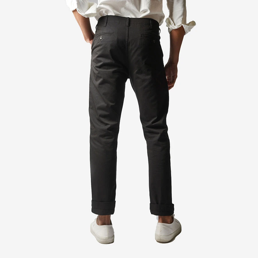 Portuguese Flannel Labura Tapered Trousers - Black - Image 8