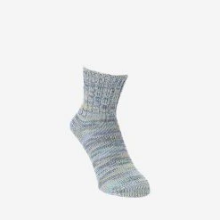 Anonymous Ism 5 Colour Mix Quarter Socks - Sax Blue