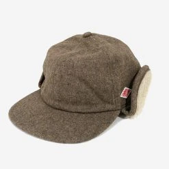 Danton Wool Boa Pilot 6-Panel Cap - Brown