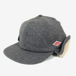Danton Wool Boa Pilot 6-Panel Cap - Charcoal