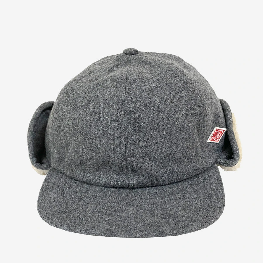 Danton Wool Boa Pilot 6-Panel Cap - Black - Image 3