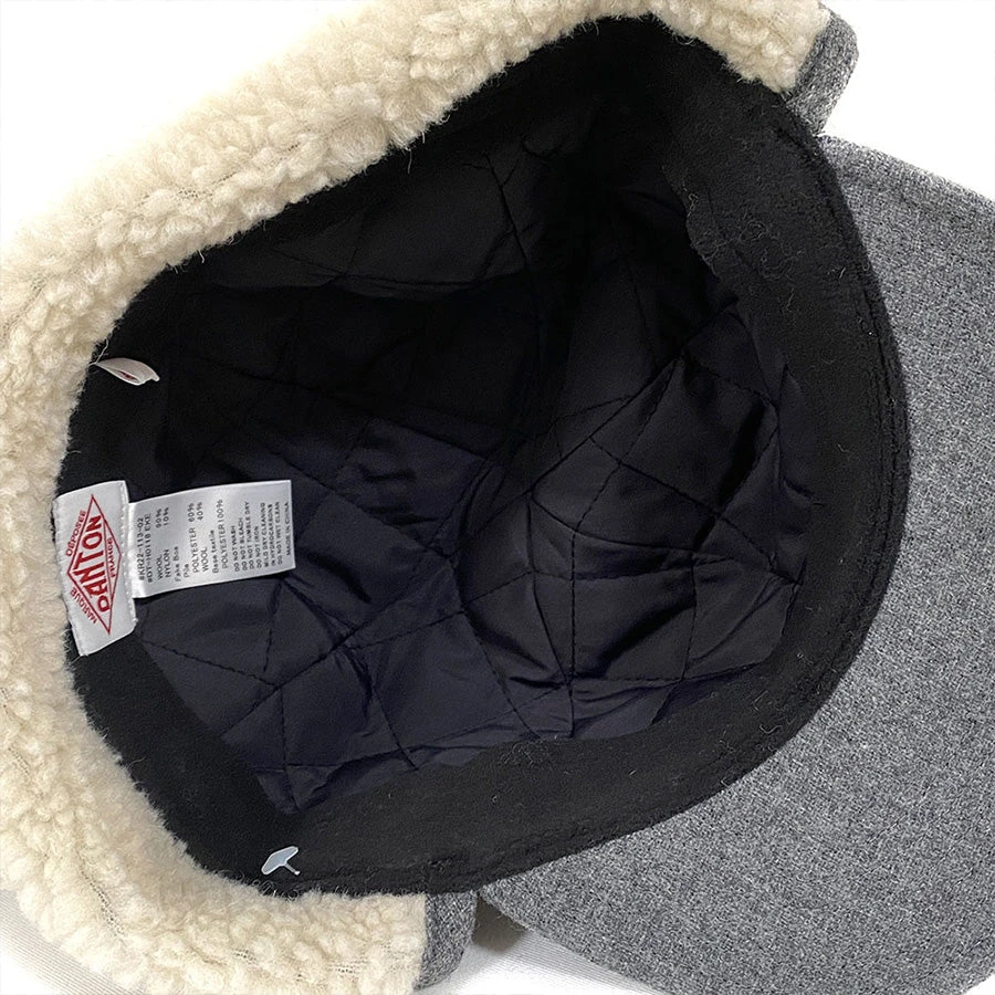 Danton Wool Boa Pilot 6-Panel Cap - Black - Image 7