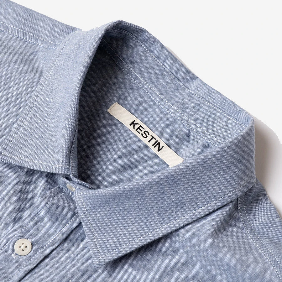 Kestin Aberlady Pineapple Fiber Shirt - Chambray - Image 2
