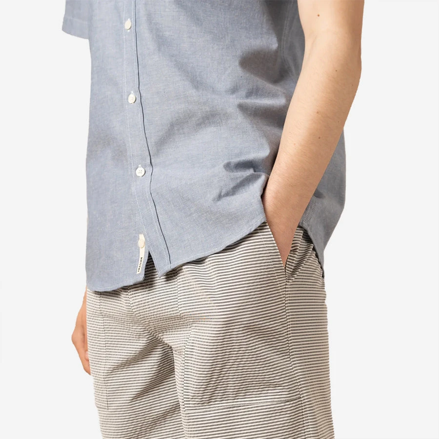 Kestin Aberlady Pineapple Fiber Shirt - Chambray - Image 5