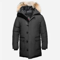 Arctic Bay Alaska Long Parka - Black