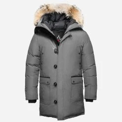 Arctic Bay Alaska Long Parka - Steel Grey