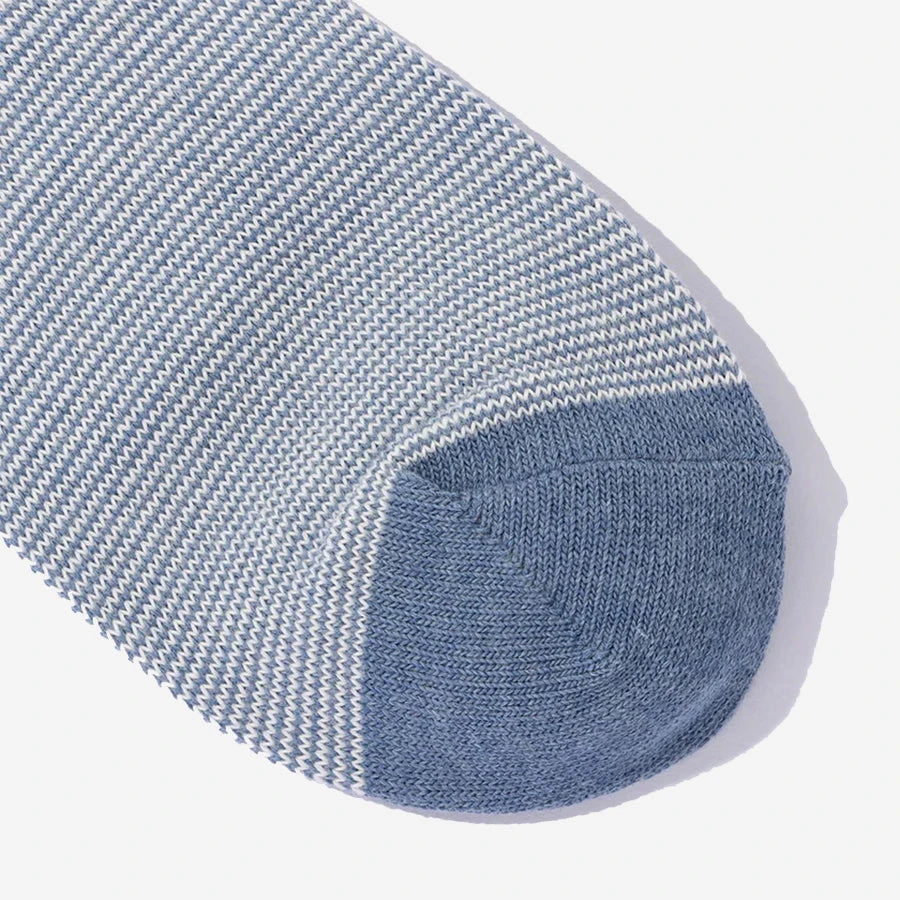 Anonymous Ism American Rib 3-Pack Crew Socks - Indigo - Image 2