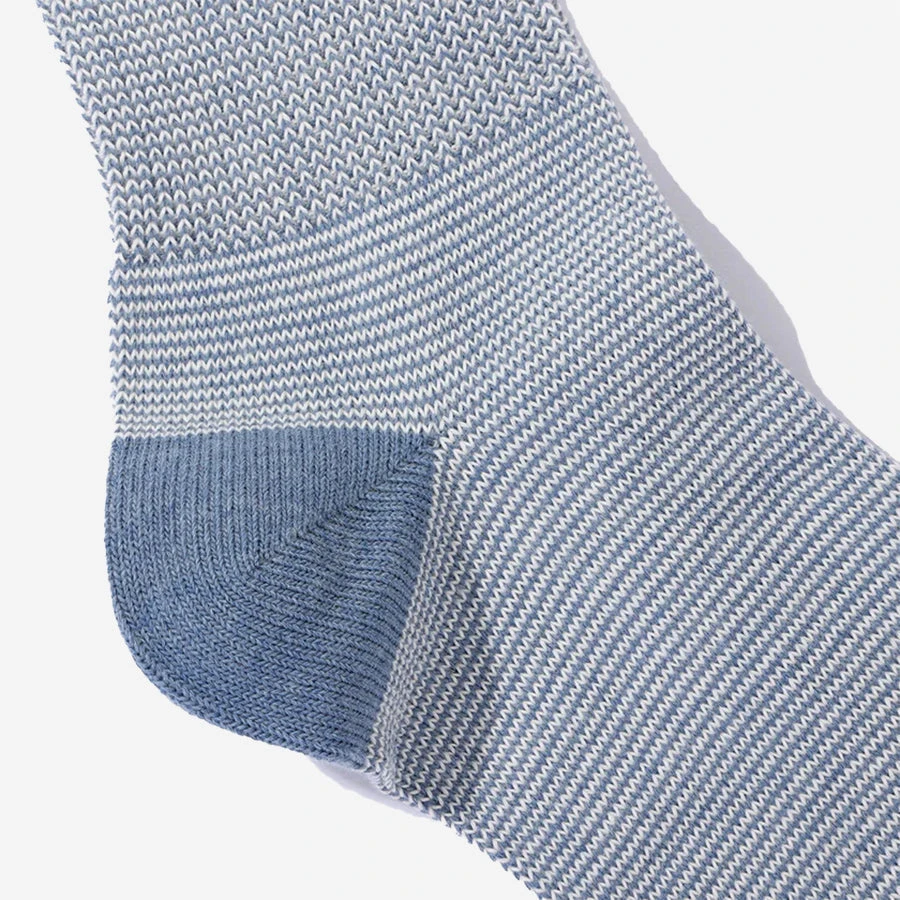 Anonymous Ism American Rib 3-Pack Crew Socks - Indigo - Image 3
