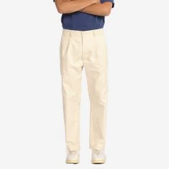 East Harbour Surplus Beckette One-Pleat Pants - Off-White