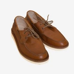 Astorflex Boatflex Veg Tan Moccasin Boat Shoes - America Brown