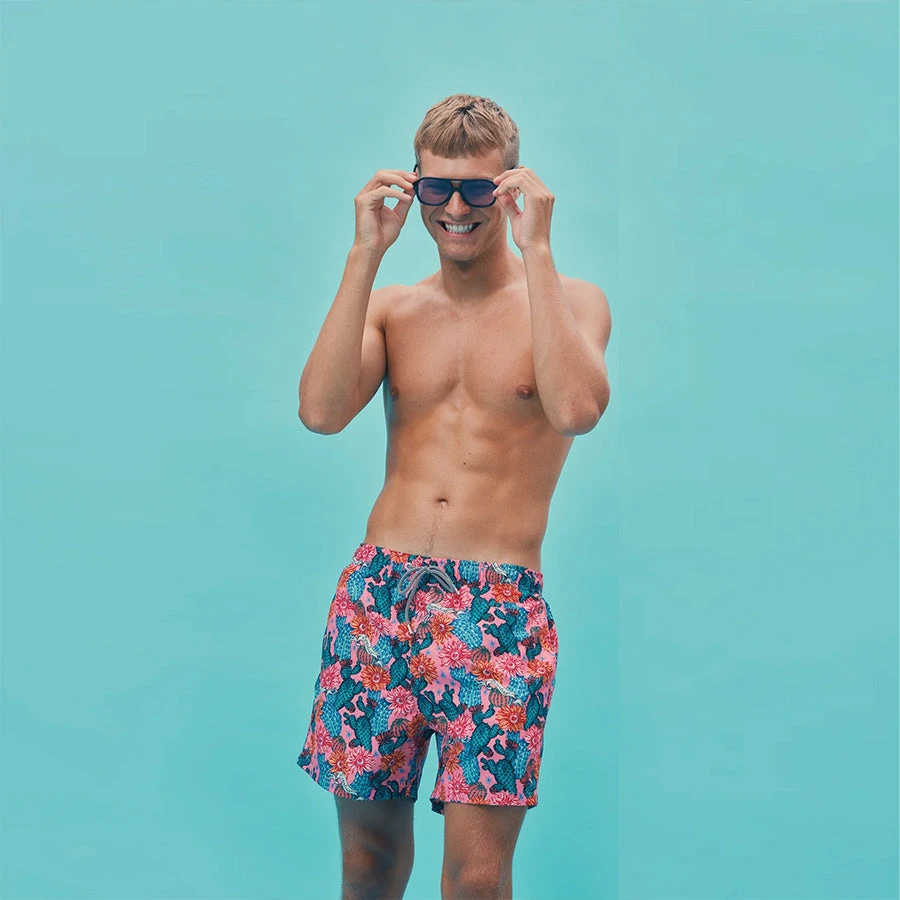 Boardies® Mid Length Swim Shorts - Cactus Eyeballs - Image 4