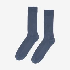 Colorful Standard Classic Organic Crew Socks - Petrol Blue