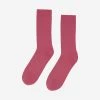 Colorful Standard Classic Organic Crew Socks - Raspberry Pink