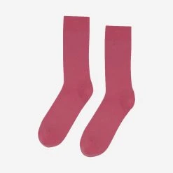 Colorful Standard Classic Organic Crew Socks - Raspberry Pink