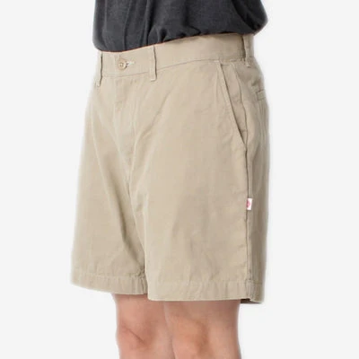 Danton Cotton Oxford Shorts - Beige - Image 6