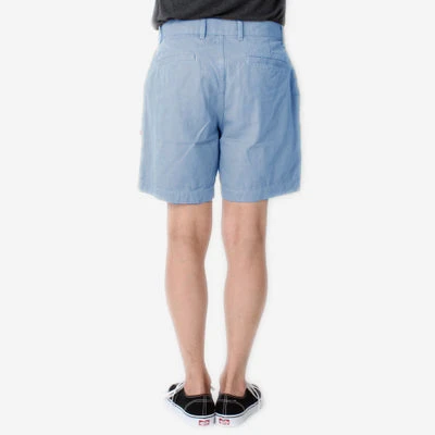 Danton Cotton Oxford Shorts - Sax Blue - Image 6