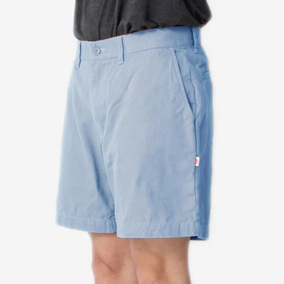 Danton Cotton Oxford Shorts - Sax Blue - Image 7