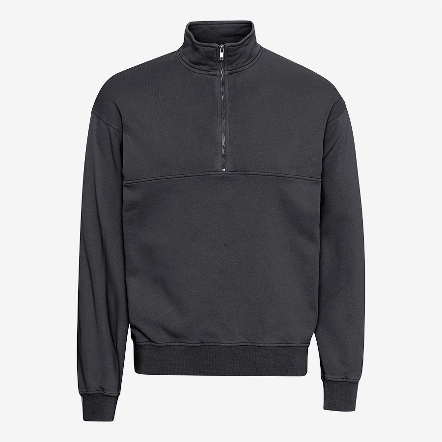 Colorful Standard Classic Organic Quarter Zip - Lava Grey