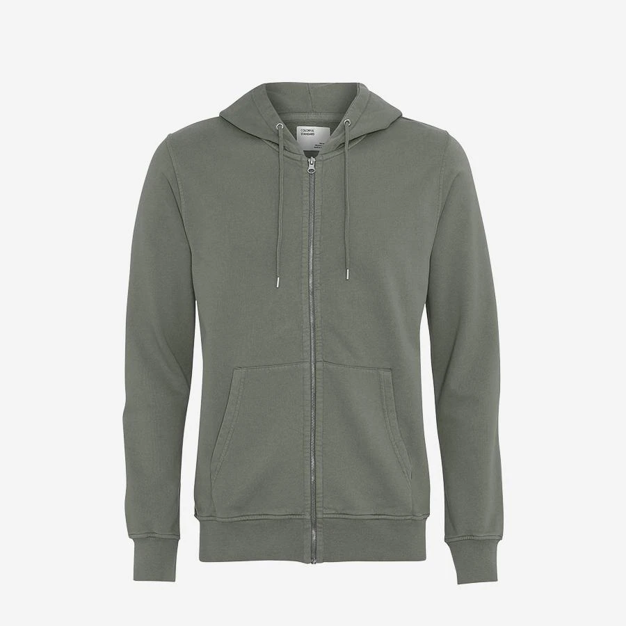 Colorful Standard Classic Organic Zip Hoodie - Dusty Olive