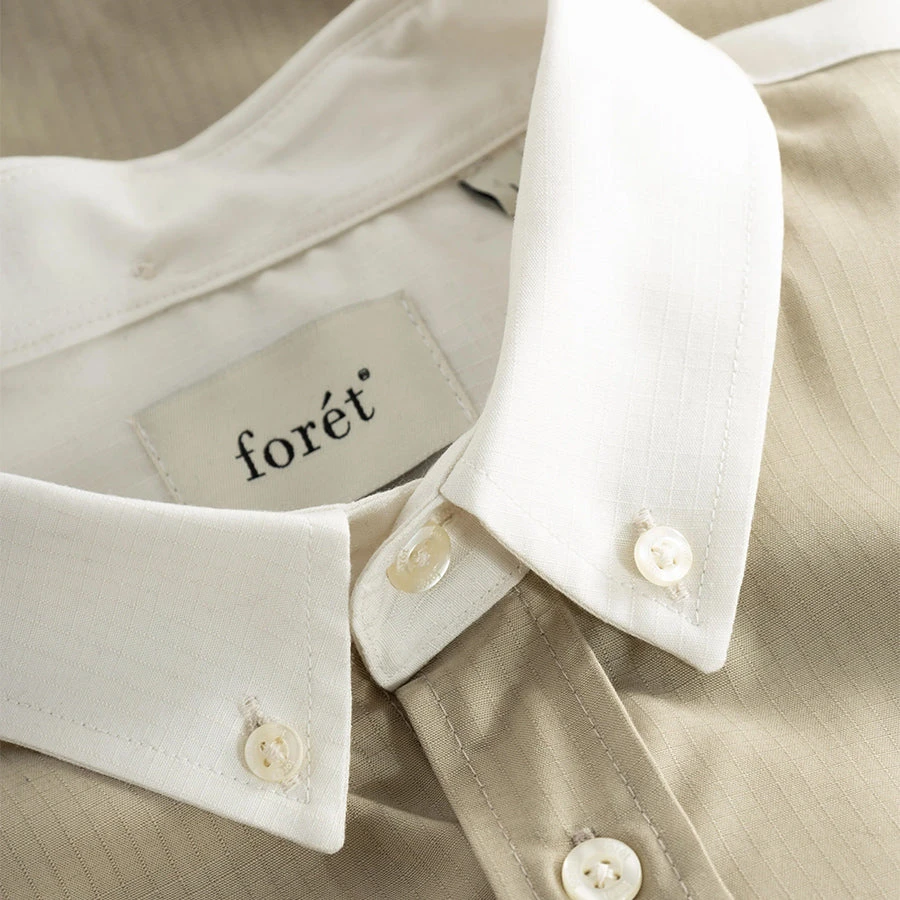 Foret Dart Ripstop Shirt - Brick/Khaki/Cloud - Image 2