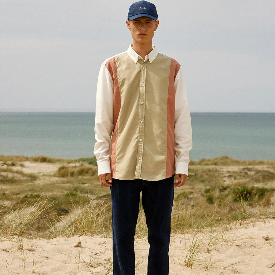 Foret Dart Ripstop Shirt - Brick/Khaki/Cloud - Image 5