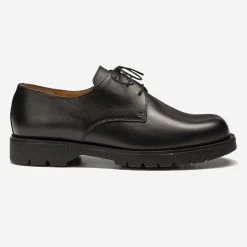 KLEMAN Dormance Leather Derby Shoes - Black