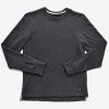 Outclass Attire Double Slub Long-Sleeve T-Shirt - Ash Charcoal