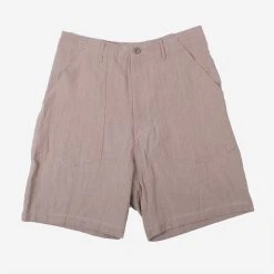 Monitaly Fatigue Shorts - Khaki Linen
