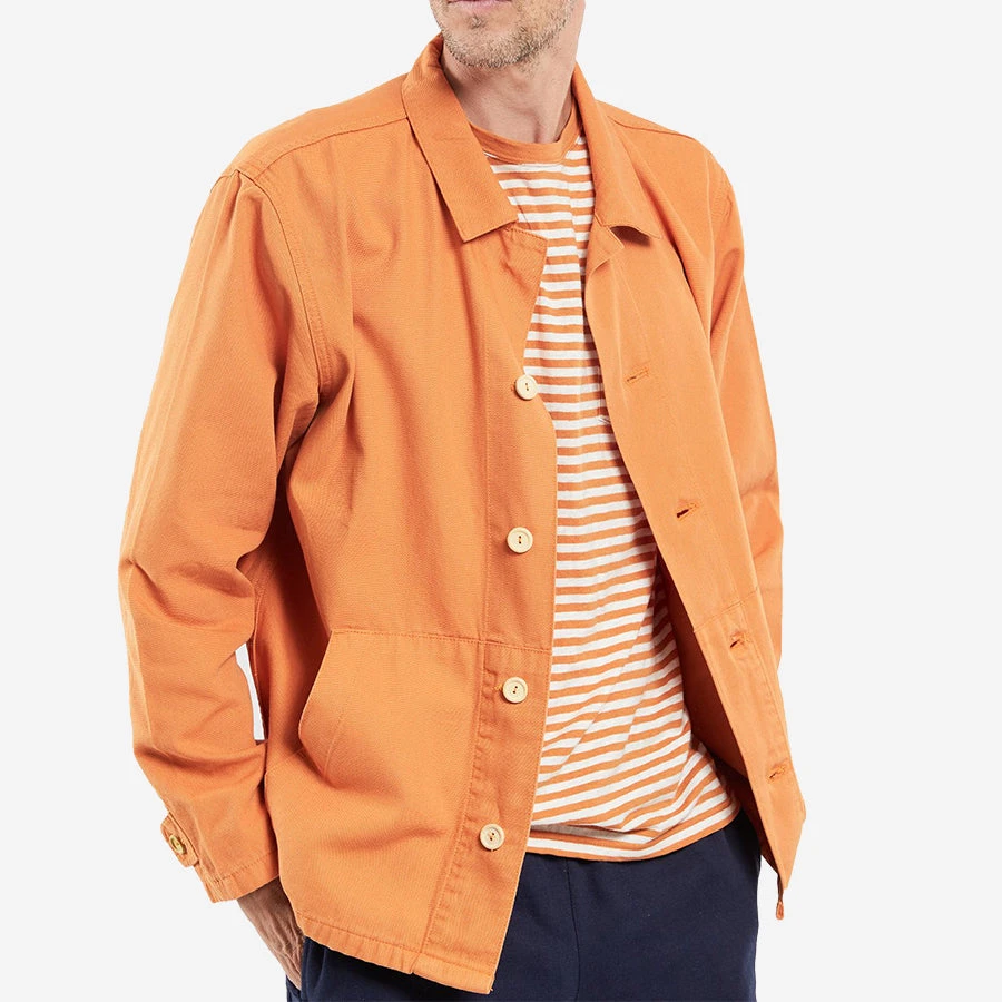 Armor-Lux Fisherman Chore Jacket - Rusty Orange - Image 3