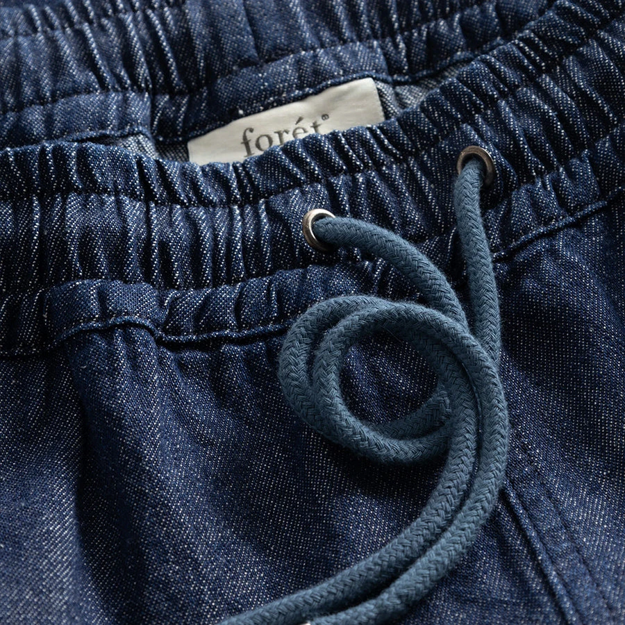 Foret Home Easy Denim Shorts - Indigo - Image 2