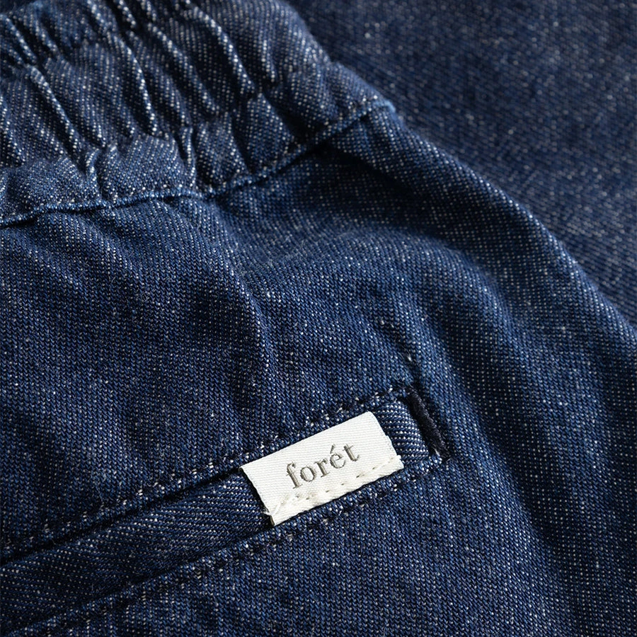 Foret Home Easy Denim Shorts - Indigo - Image 3
