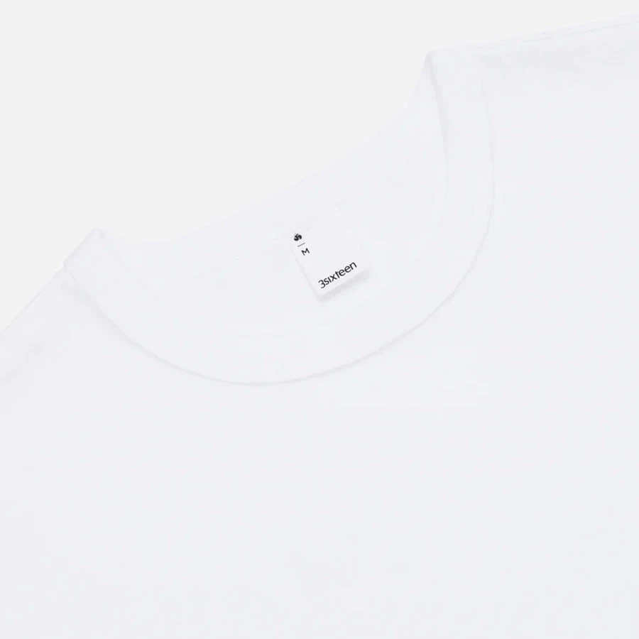3sixteen Heavyweight Plain T-Shirt - White (v2) - Image 2