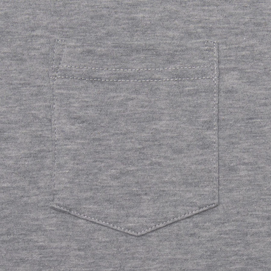 3sixteen Heavyweight Pocket T-Shirt - Heather Grey (v1) - Image 2