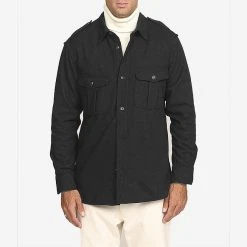East Harbour Surplus Homer Army Wool Overshirt - Grey