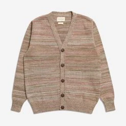 Far Afield Kiyo Twisted Yarn Polo Cardigan - Turf Green / Multi