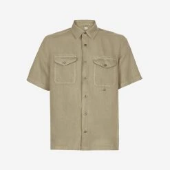 CP COMPANY Lino Pockets Shirt - Cobblestone