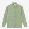 Foret Mellow Canvas Overshirt - Sage Green