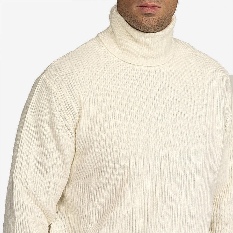 East Harbour Surplus Marta Sailor Wool Turtleneck - Off White - Image 2