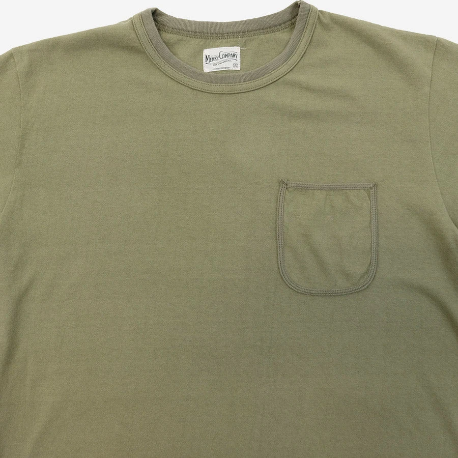 Merry Company Merry Pocket Tee - Olive Green (MG AFR Exclusive) - Image 3