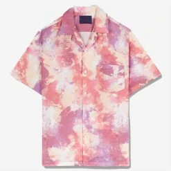 Portuguese Flannel Nap Dream Short-Sleeve Vacation Shirt - Rose/Violet