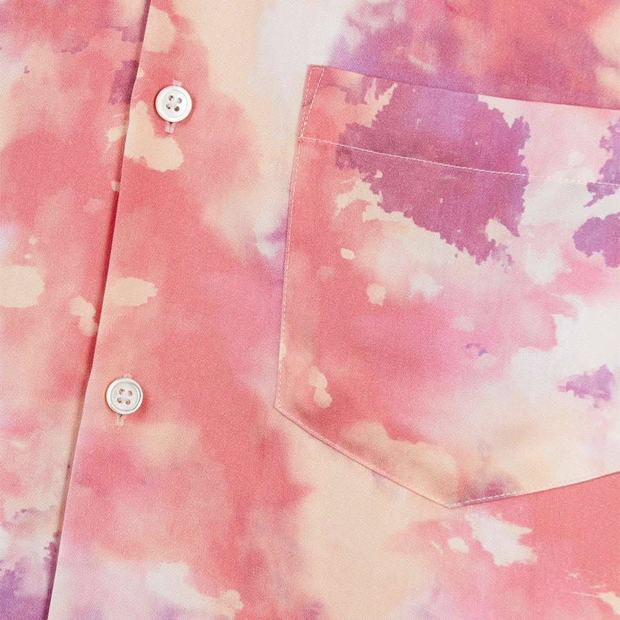 Portuguese Flannel Nap Dream Short-Sleeve Vacation Shirt - Rose/Violet - Image 3