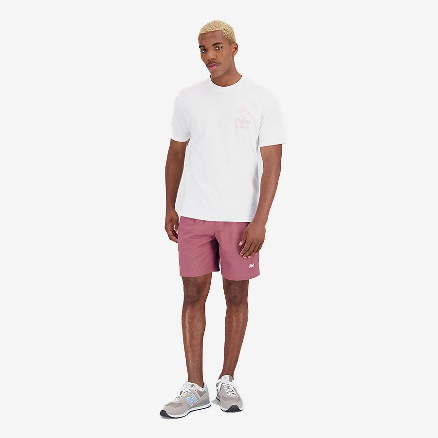 New Balance Apparel NB Athletics Woven Shorts - Washed Burgundy - Image 5