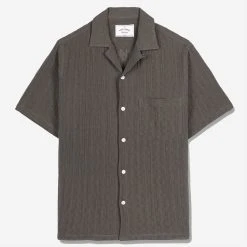 Portuguese Flannel Nori Short-Sleeve Vacation Shirt - Black