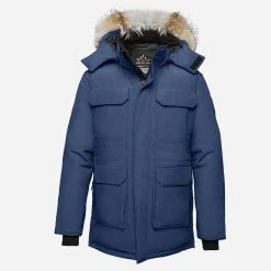 Arctic Bay Nunavut Long Parka - Navy