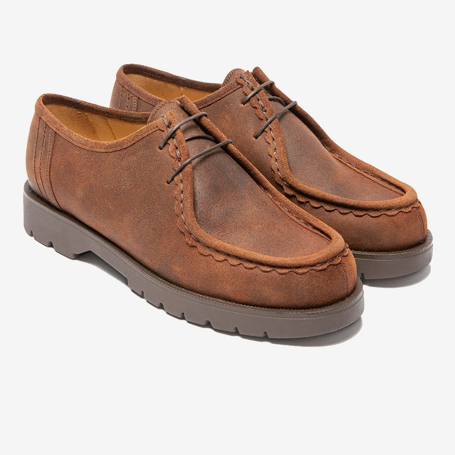 KLEMAN Padror EC Suede Tyrolean Shoes - Cognac - Image 2