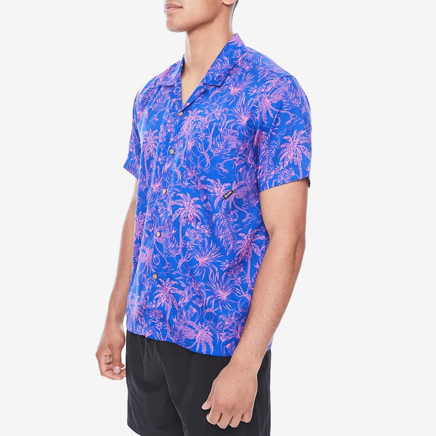 Boardies® Tencel Short-Sleeve Vacation Shirt - Palms - Image 2