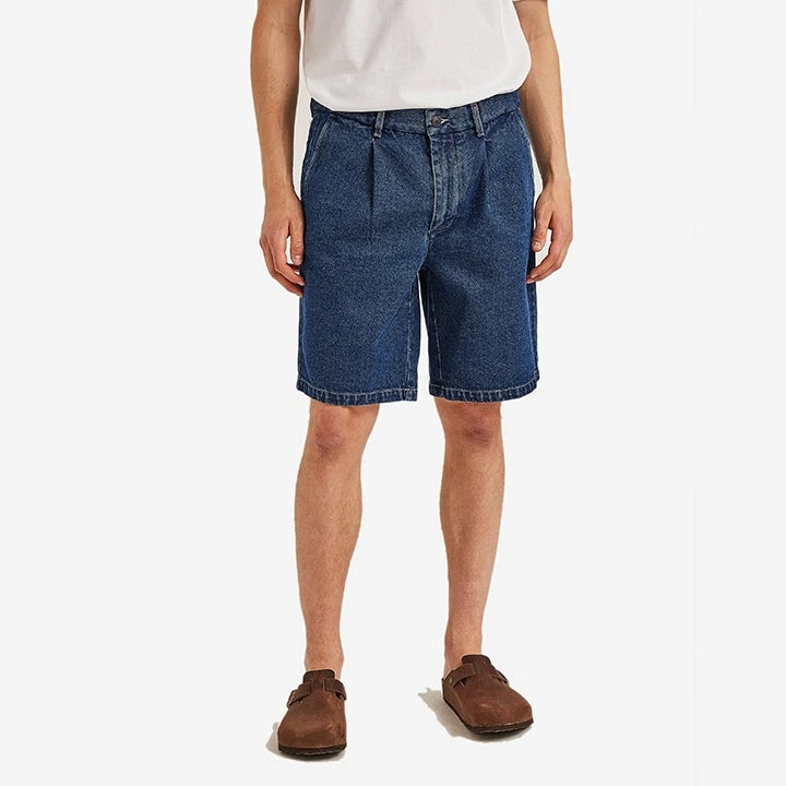 Foret Parade Denim Shorts - Indigo - Image 5