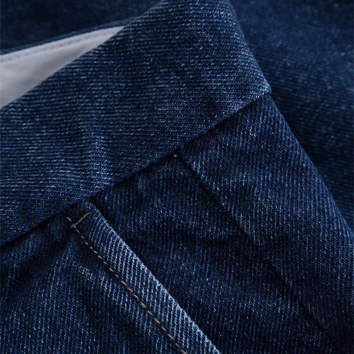 Foret Parade Denim Shorts - Indigo - Image 3