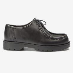 KLEMAN Padror Leather Tyrolean Shoes - Black