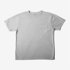 3sixteen Garment Dyed Pima Cotton Pocket T-Shirt - Ash